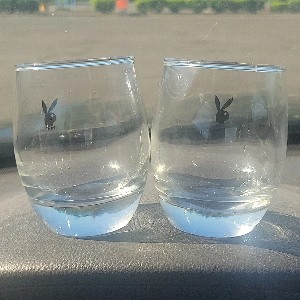 Vintage Playboy Barware glasses set of 2